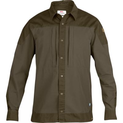 Camisa Fjallraven Keb Trek Manga Larga Hombre Verde Oliva - Chile FPV147536